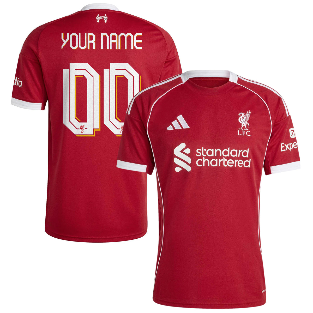 Liverpool FC 2025/26 Home Kit Custom Jersey