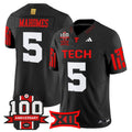 Men's Patrick Mahomes Texas Tech Red Raiders 2025 Vapor Limited Jersey - 100th Anniversary Patch - All Stitched