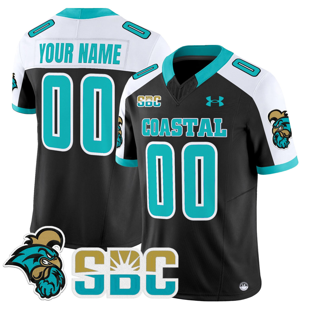 Coastal Carolina Chanticleers 2025 Vapor Limited Custom Jersey - All Stitched
