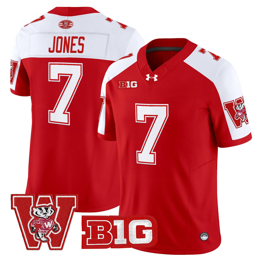 Men's Wisconsin Badgers Throwback Vapor Limited Jersey - All Stitched