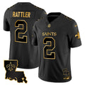Men's New Orleans Saints 2025 Gold Vapor Limited Jersey - All Stitched