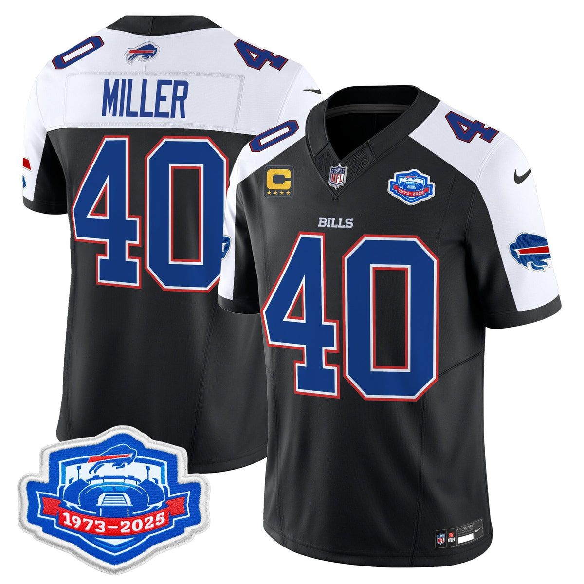 Men's Buffalo Bills 2025 Farewell Season Patch Vapor Limited Jersey - All Stitched