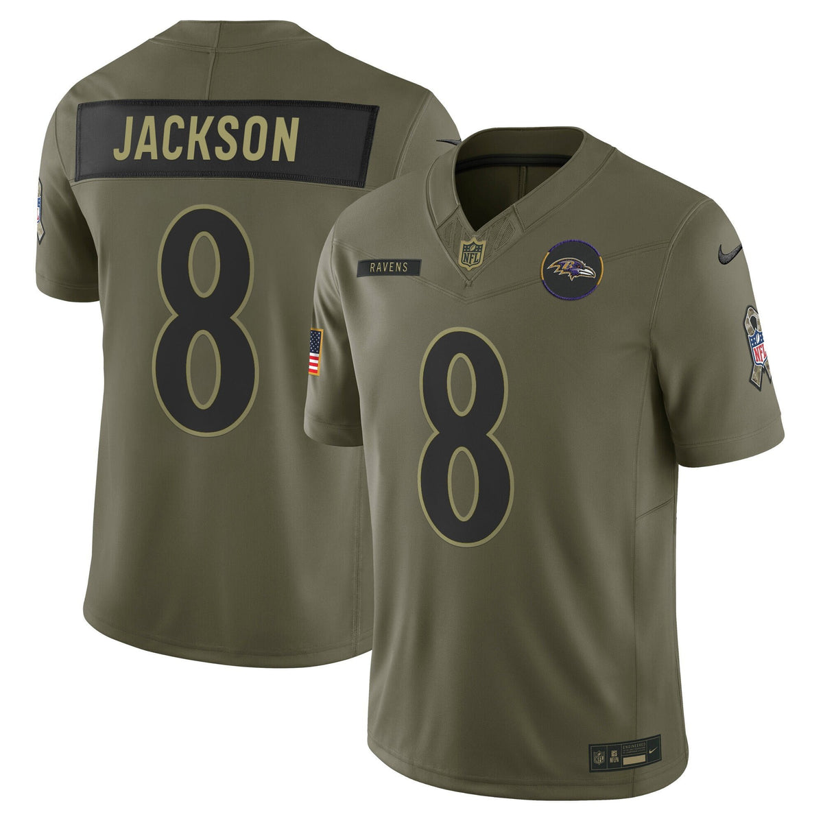 Baltimore Ravens 2025 Salute to Service Vapor Limited Jersey - All Stitched