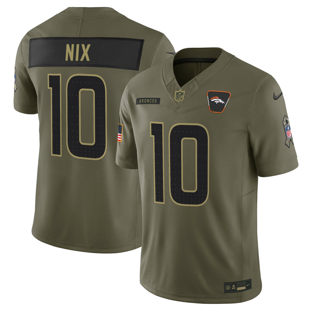Men's Denver Broncos 2025 Salute to Service Vapor Limited Jersey - All Stitched