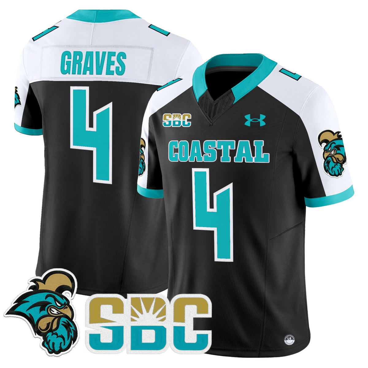 Men's Coastal Carolina Chanticleers 2025 Vapor Limited Jersey - All Stitched
