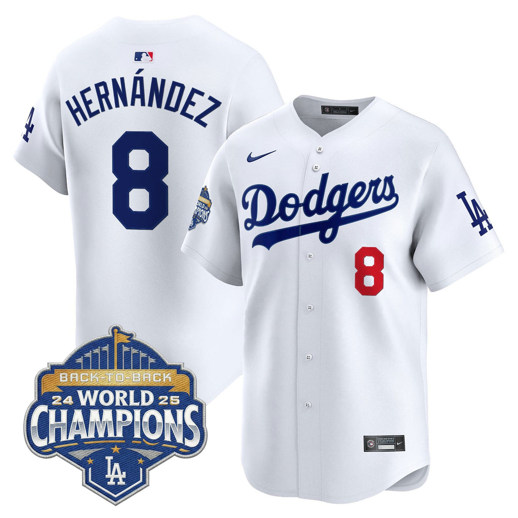 Men's Dodgers 2025 Back-To-Back Champions Vapor Premier Limited Jersey - All Stitched