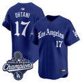 Men's Dodgers 2025 World Series Champions Vapor Premier Limited Jersey V2 - LA Gothic Edition - All Stitched