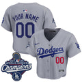 Dodgers 2025 World Series Champions Crop Top Baseball Custom Jersey - All Stitched