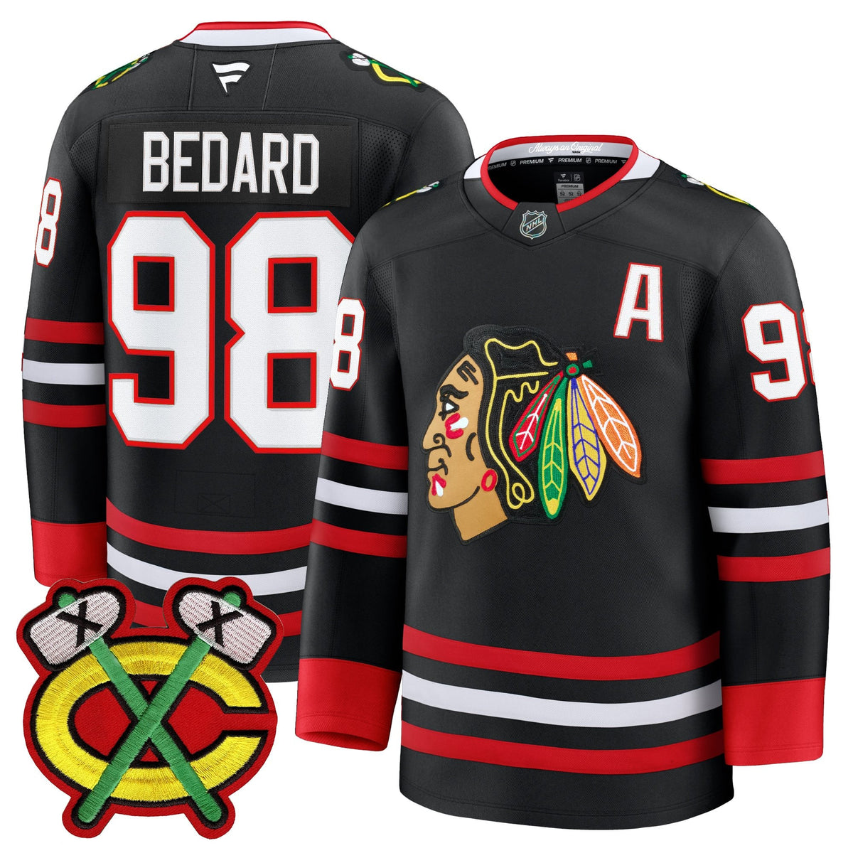 Men's Chicago Blackhawks 2025/26 Premium Jersey - All Stitched