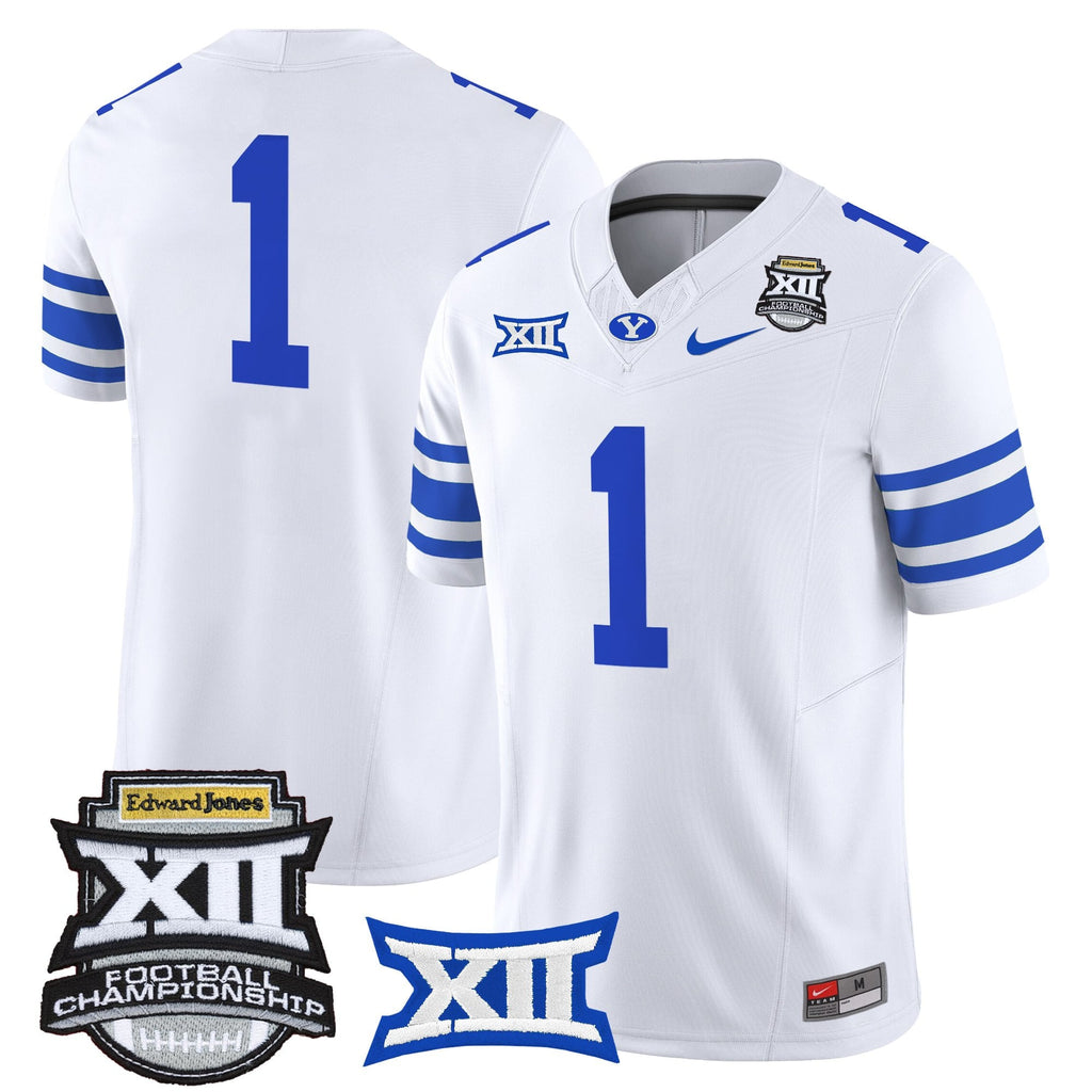 Men's BYU Cougars 2025 Big 12 Championship Vapor Limited Jersey - All Stitched