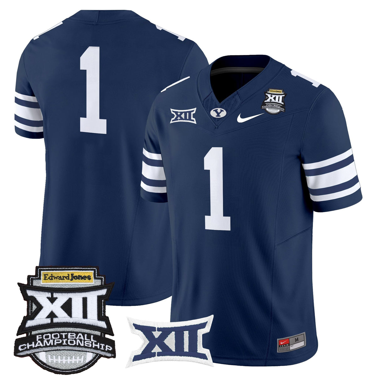 Men's BYU Cougars 2025 Big 12 Championship Vapor Limited Jersey - All Stitched