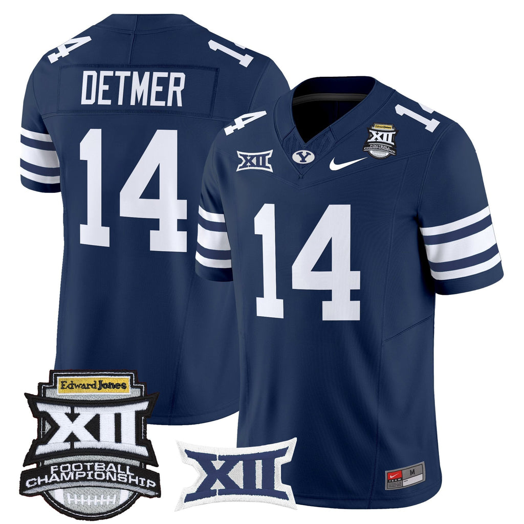 Men's BYU Cougars 2025 Big 12 Championship Vapor Limited Jersey - All Stitched