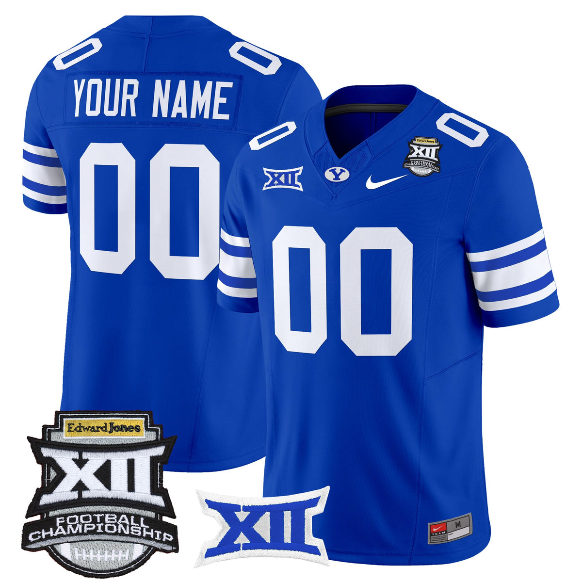 BYU Cougars 2025 Big 12 Championship Vapor Limited Custom Jersey - All Stitched
