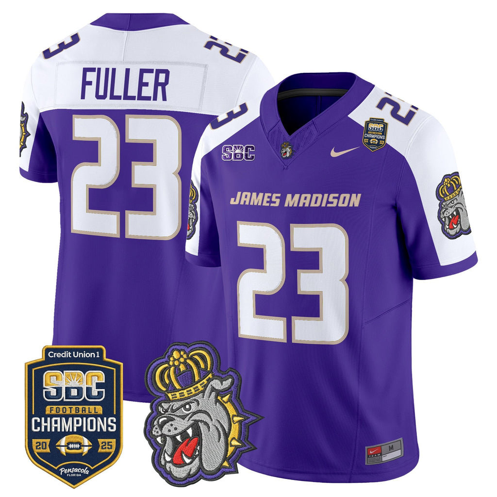 Men's James Madison Dukes 2025 SBC Champions Vapor Limited Jersey - All Stitched