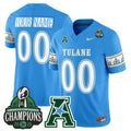 Tulane Green Wave 'City Edition' Vapor Limited Custom Jersey - 2025 AAC Champions Patch - All Stitched