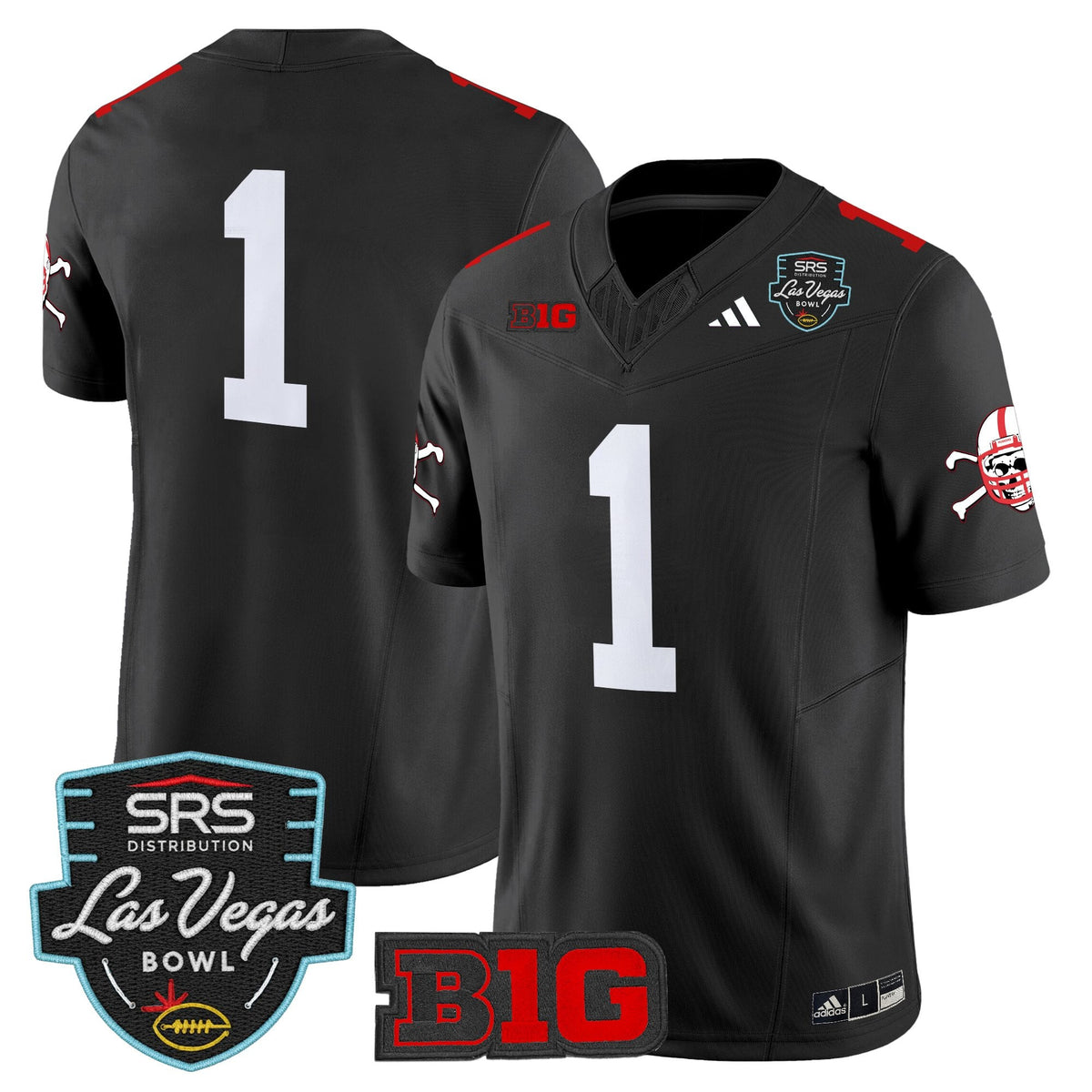 Men's Nebraska Cornhuskers 2025 Las Vegas Bowl Vapor Limited Jersey - All Stitched