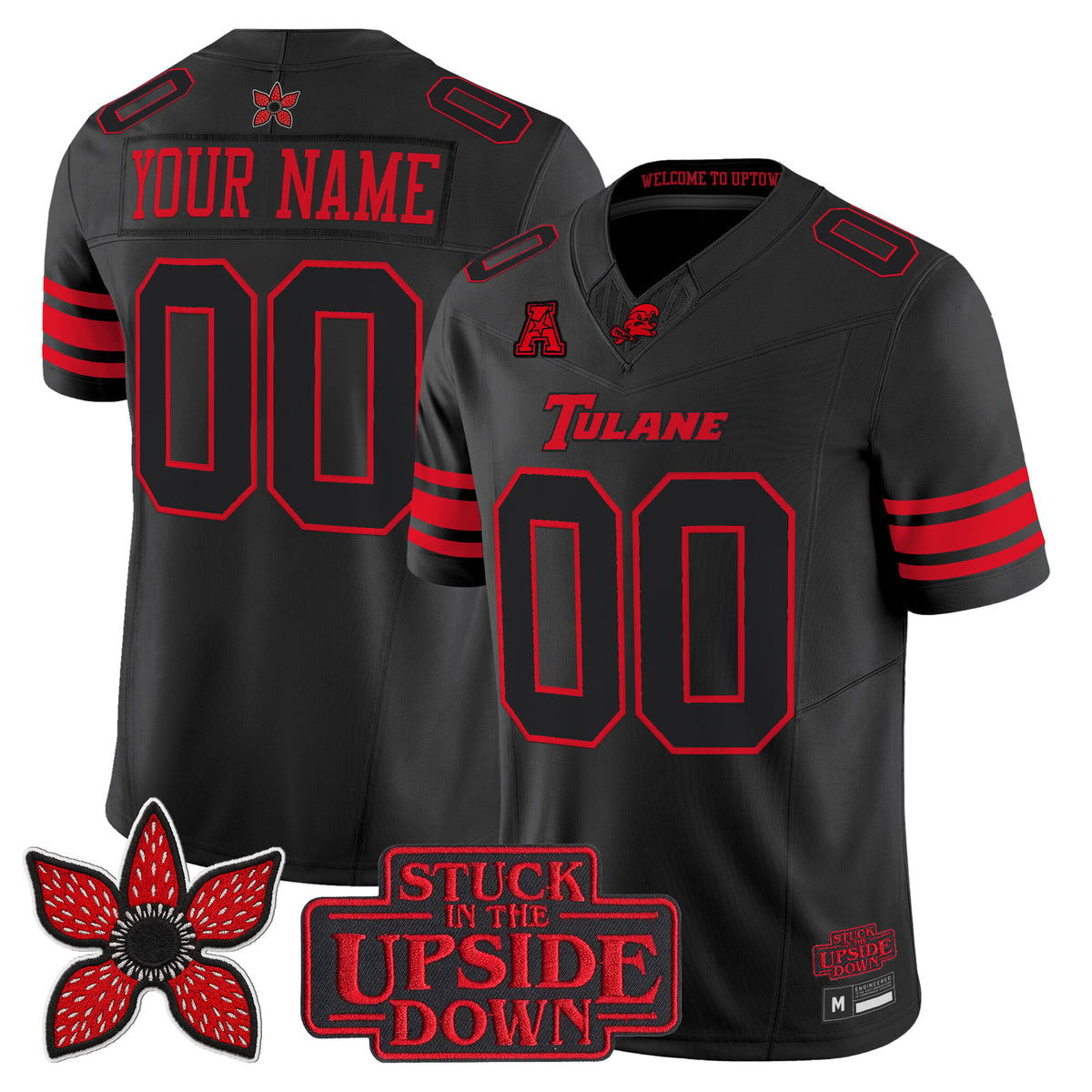 Tulane Green Wave 'Stranger Things Edition' Vapor Limited Custom Jersey - All Stitched
