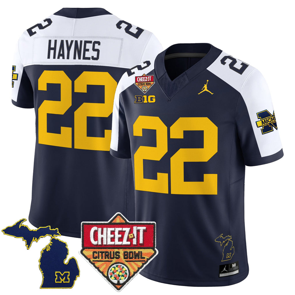 Men's Michigan Wolverines 2025 Cheez-It Citrus Bowl Vapor Limited Jersey - All Stitched