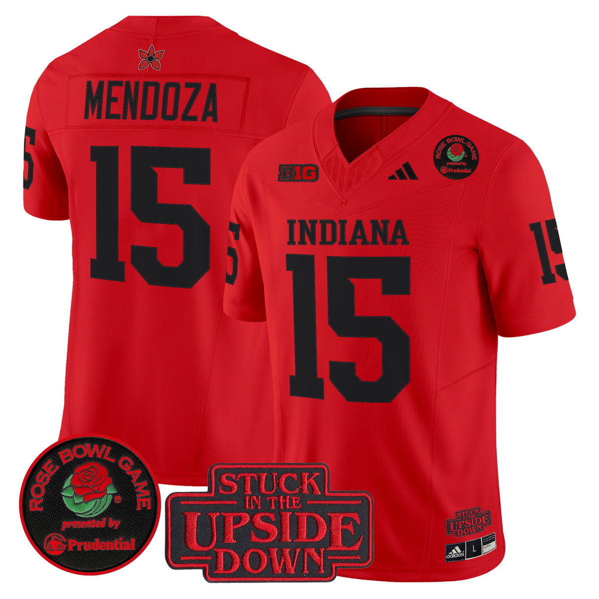 #15 Fernando Mendoza Indiana Hoosiers 2026 Rose Bowl Vapor Limited Jersey - All Stitched
