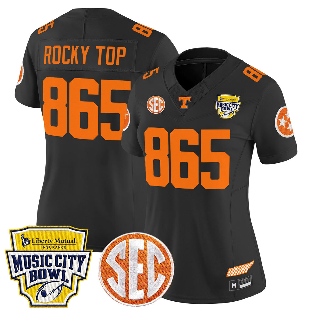 Women's Tennessee Volunteers 2025 Music City Bowl Vapor Limited Jersey - All Stitched