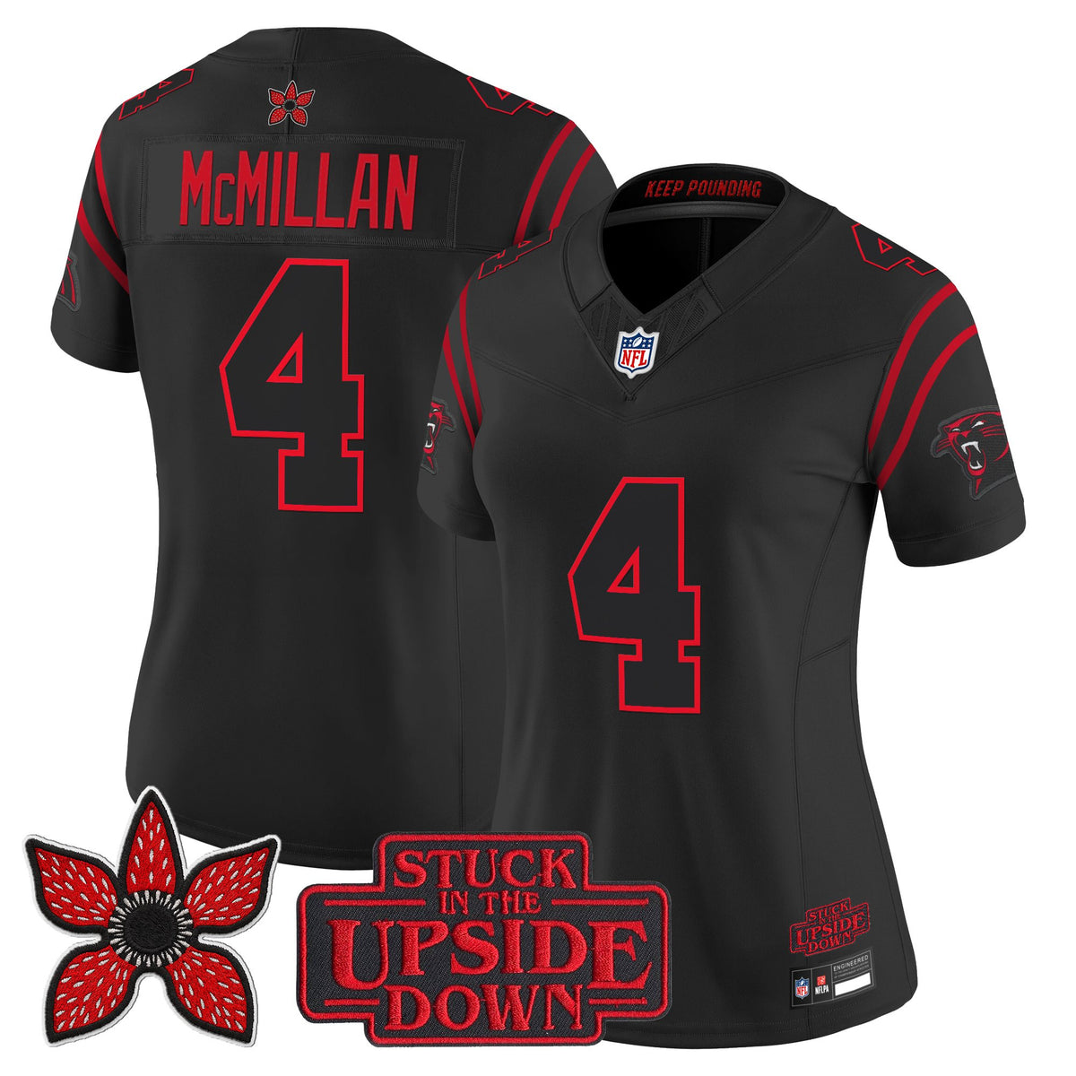 Carolina Panthers 'Stranger Things Edition' Vapor Limited Jersey - All Stitched