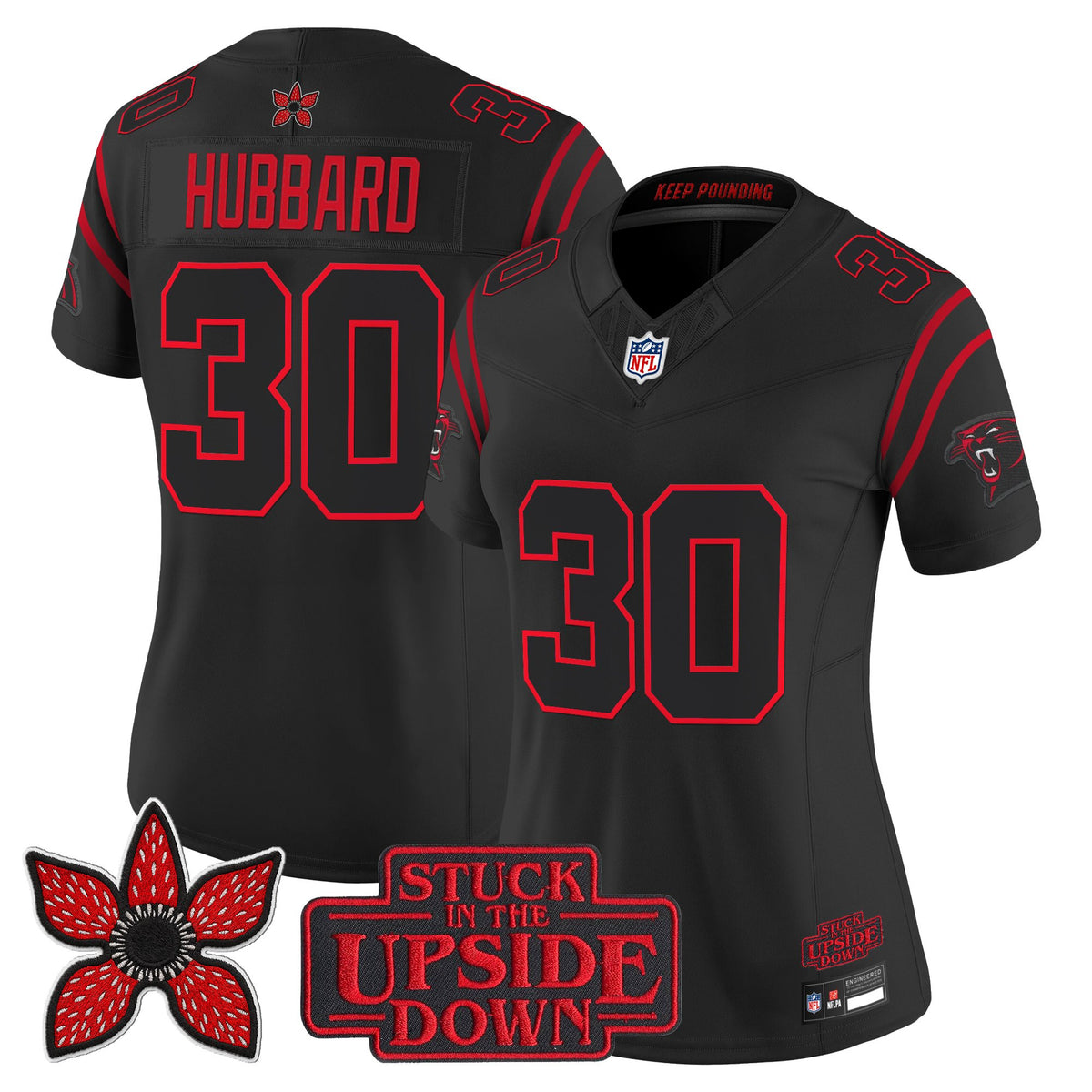 Carolina Panthers 'Stranger Things Edition' Vapor Limited Jersey - All Stitched