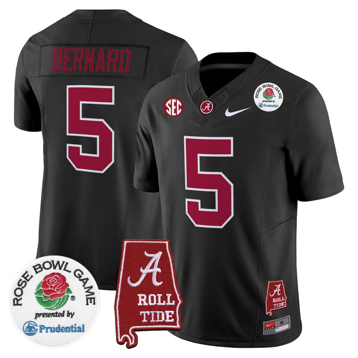Men's Alabama Crimson Tide 2026 Rose Bowl Vapor Limited Jersey - All Stitched