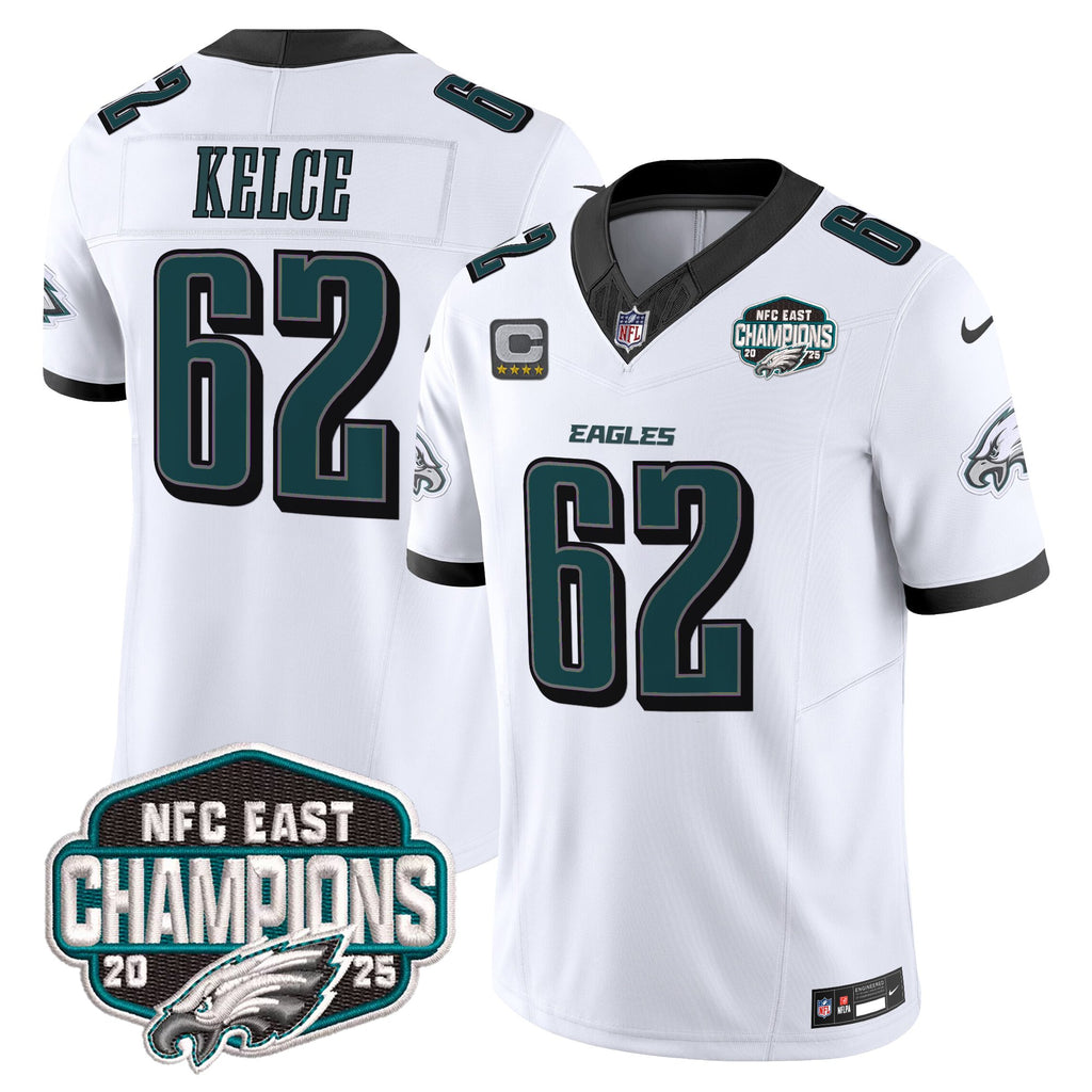 Men's Philadelphia Eagles 2025 NFC East Division Champions Vapor Limited Jersey - All Stitched