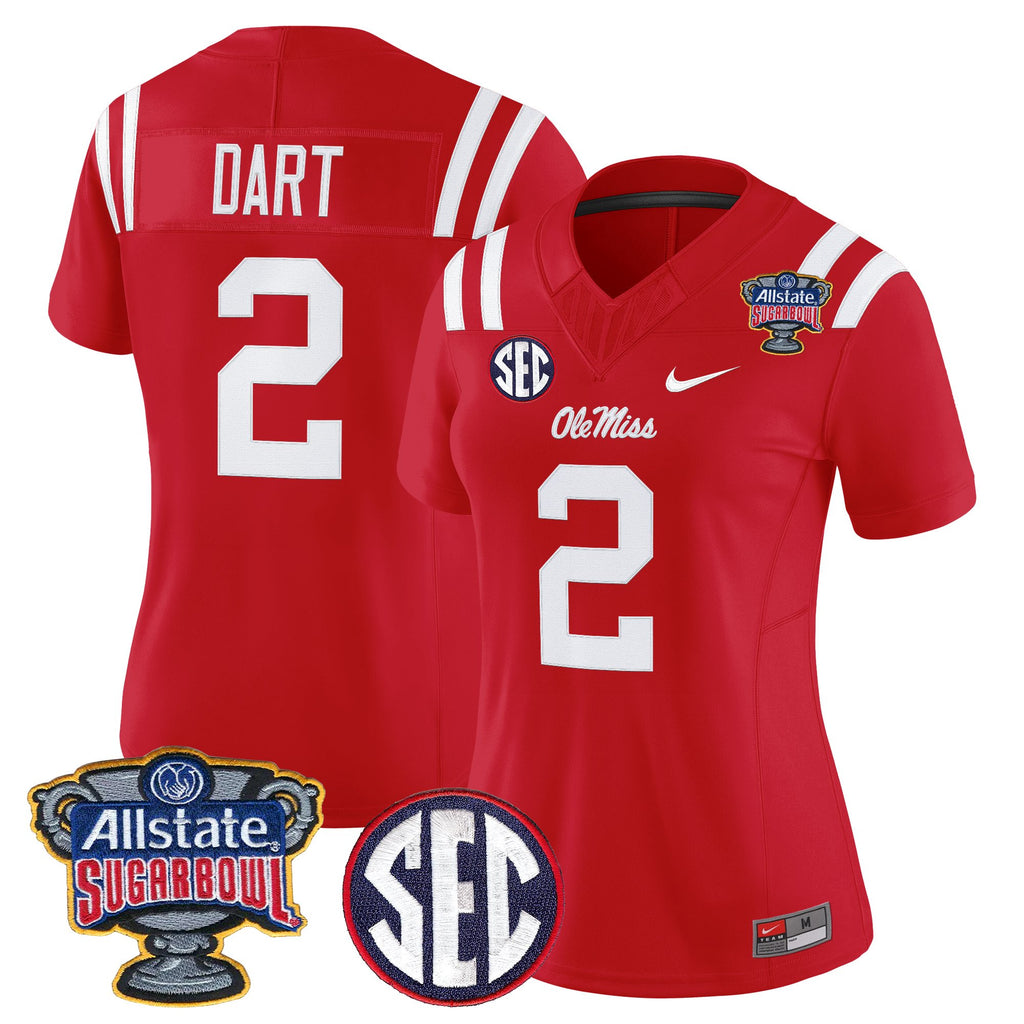 Women's Ole Miss Rebels 2026 Sugar Bowl Vapor Limited Jersey - All Stitched