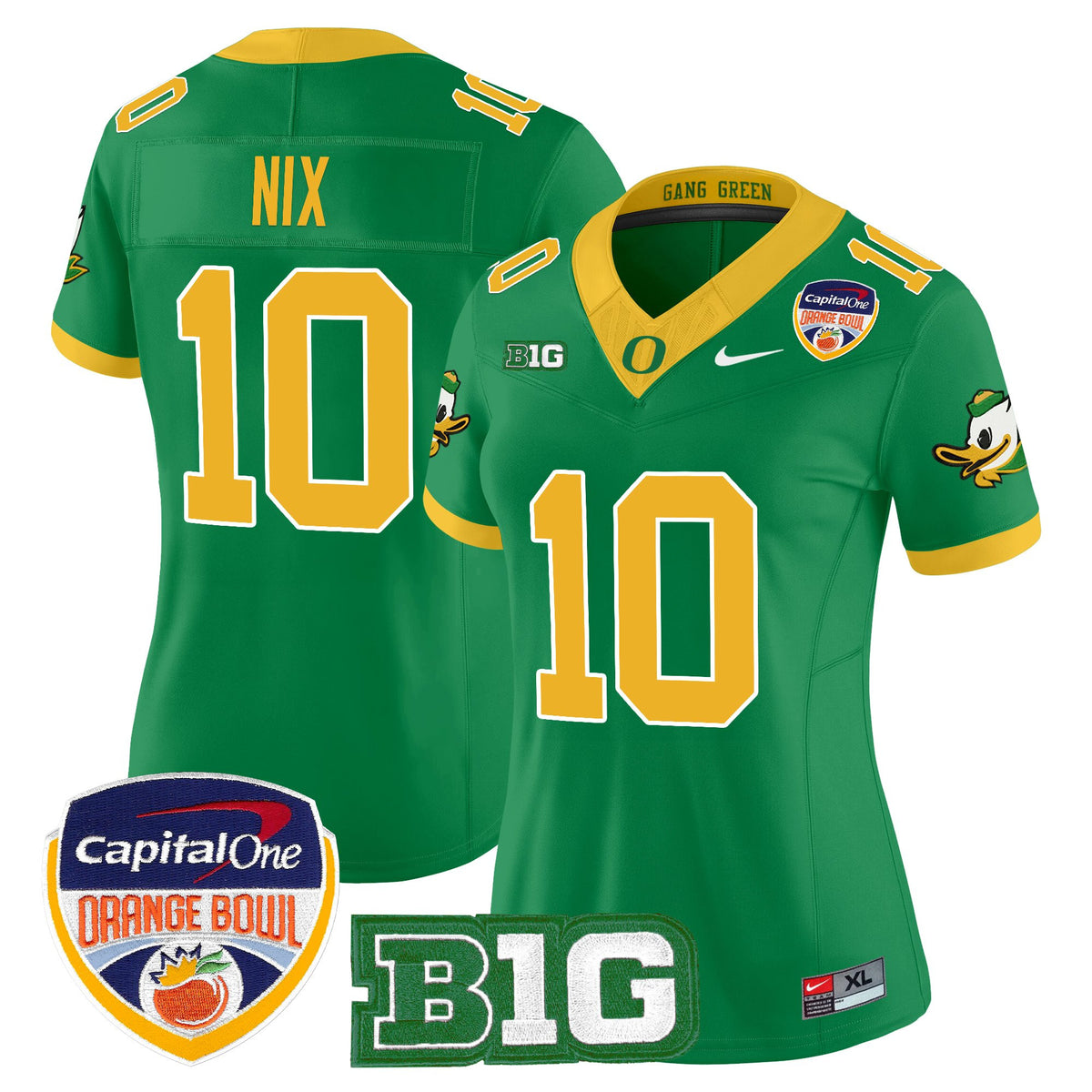 Women's Oregon Ducks 2026 Orange Bowl Vapor Limited Jersey - All Stitched