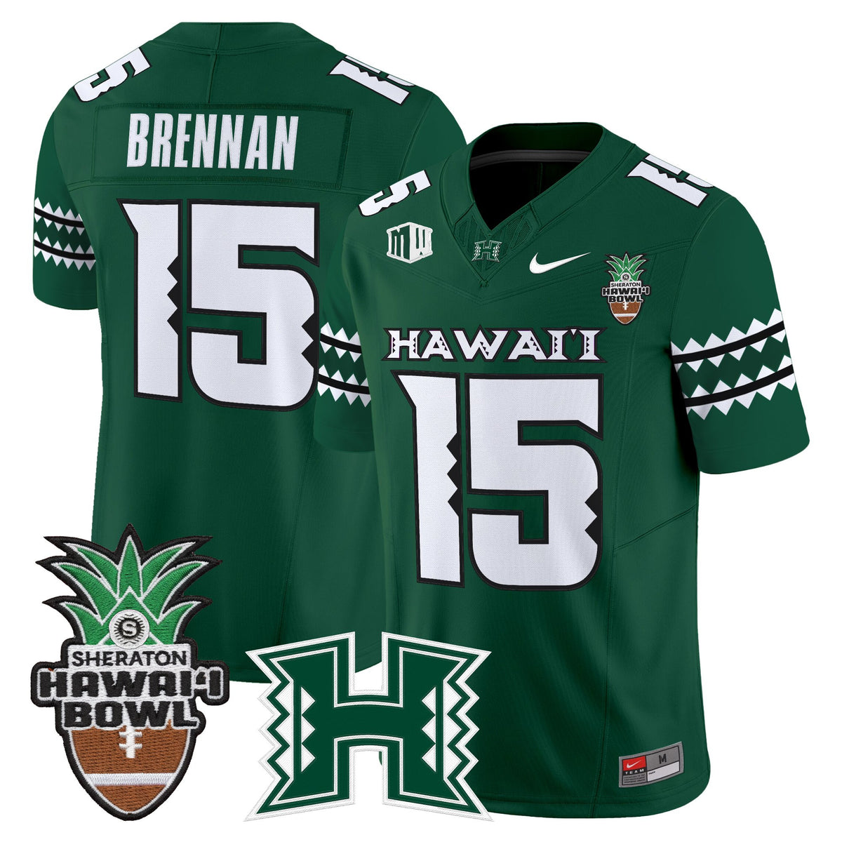 Men's Hawai'i Rainbow Warriors 2025 Hawai'i Bowl Vapor Limited Jersey - All Stitched