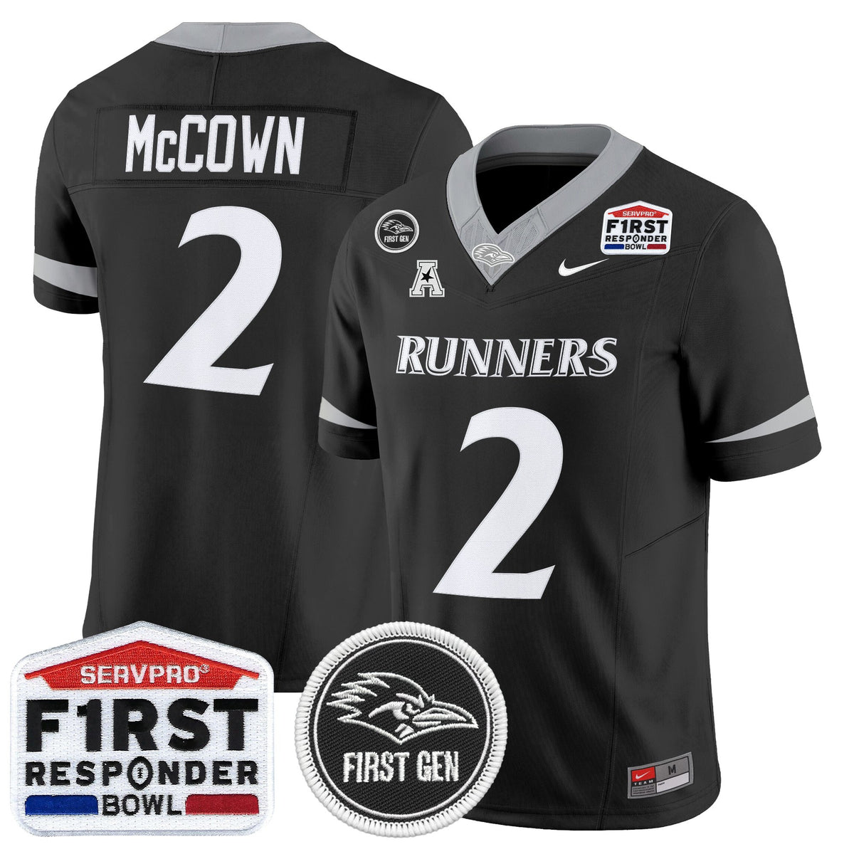 Men's UTSA Roadrunners 2025 First Responder Bowl Vapor Limited Jersey - All Stitched