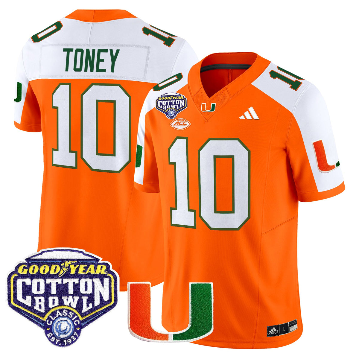 Men's Miami Hurricanes 2025 Cotton Bowl Vapor Limited Jersey - All Stitched