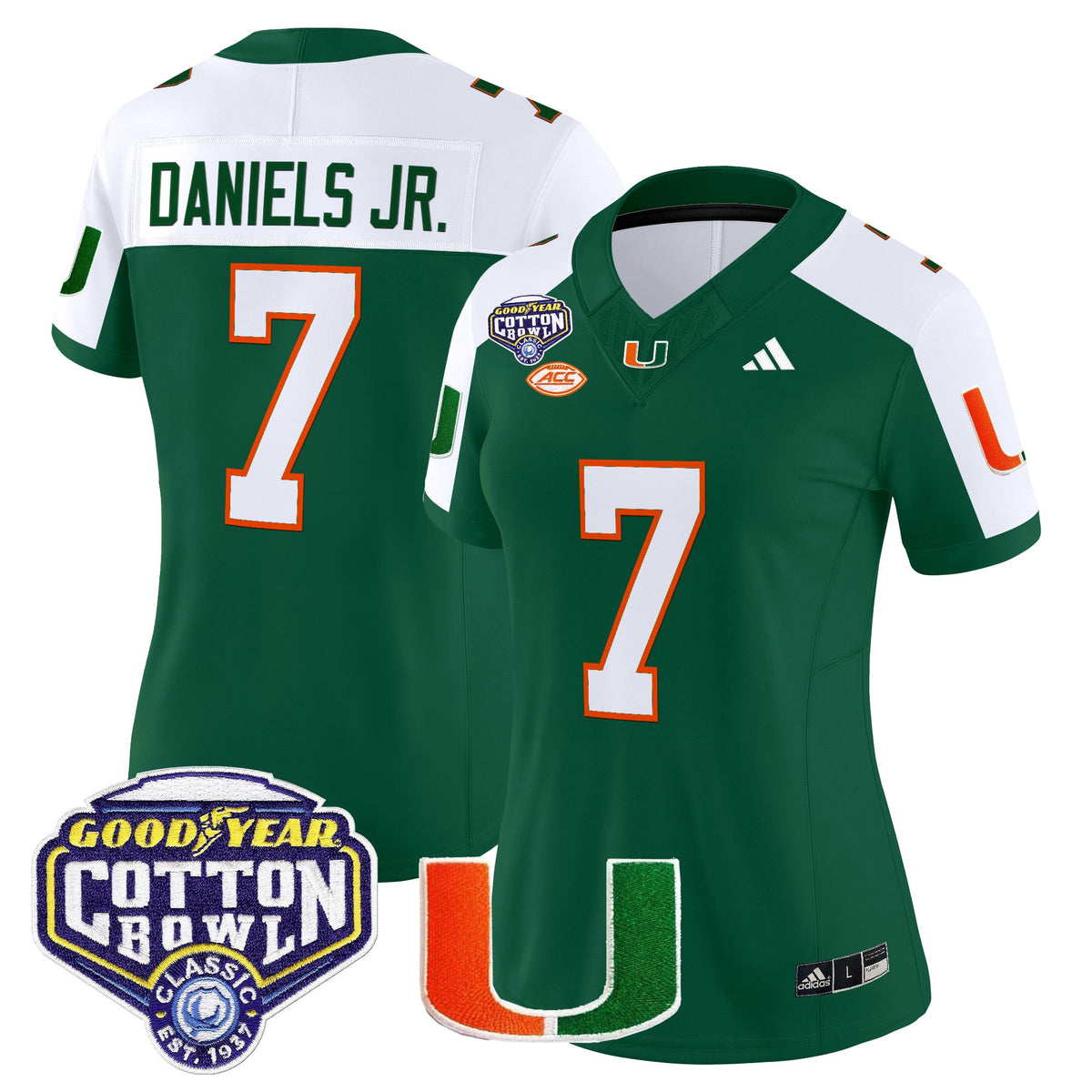Women's Miami Hurricanes 2025 Cotton Bowl Vapor Limited Jersey - All Stitched