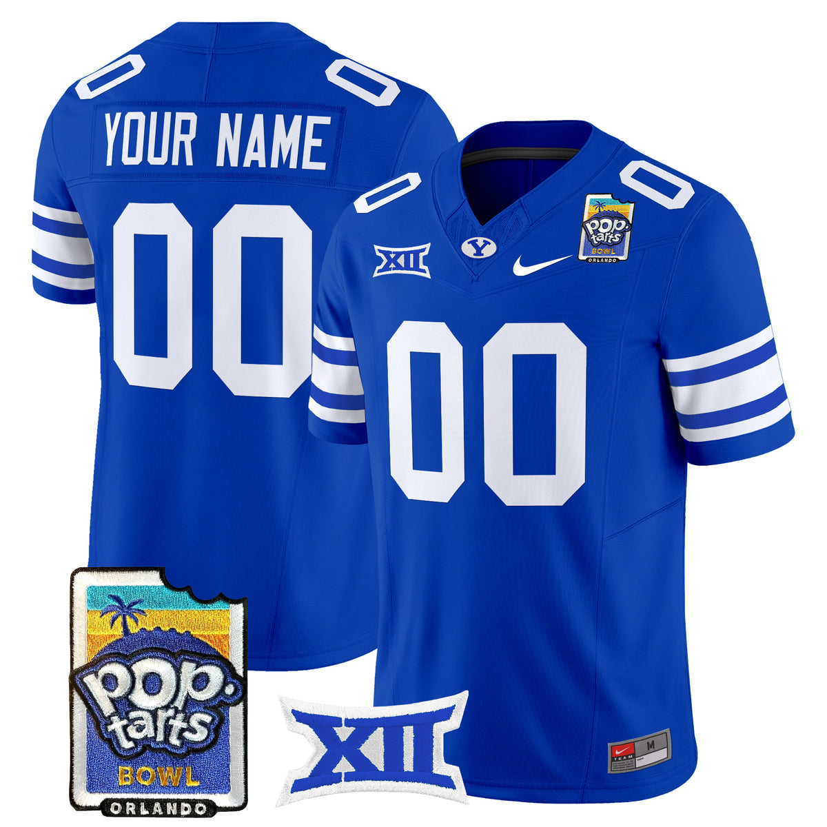 BYU Cougars 2025 Pop-Tarts Bowl Vapor Limited Custom Jersey - All Stitched
