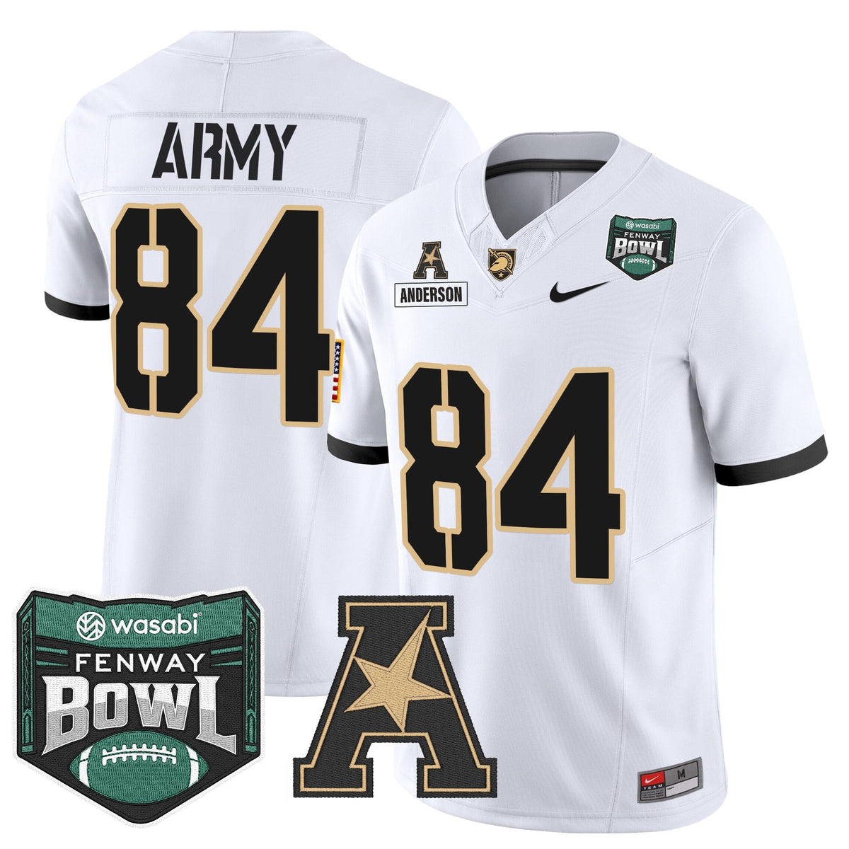 Men's Army Black Knights 2025 Fenway Bowl Vapor Limited Jersey - All Stitched