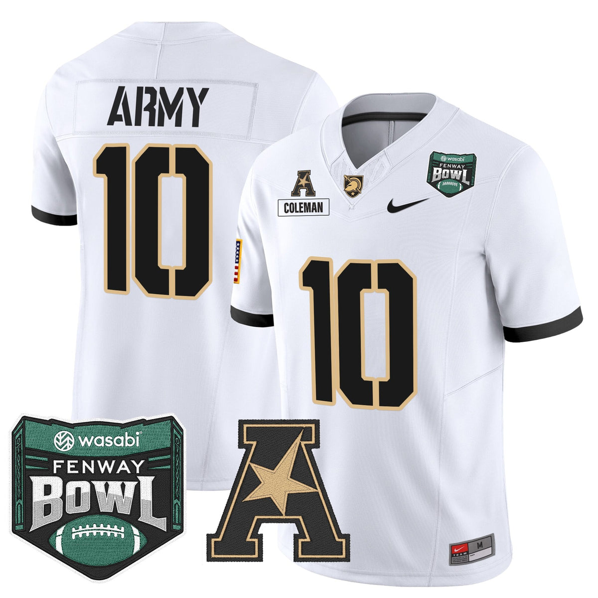 Men's Army Black Knights 2025 Fenway Bowl Vapor Limited Jersey - All Stitched