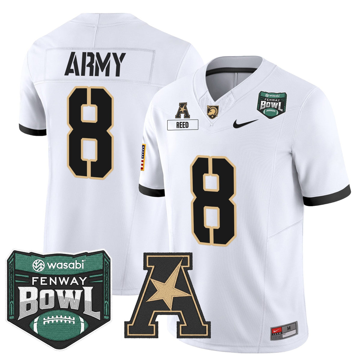 Men's Army Black Knights 2025 Fenway Bowl Vapor Limited Jersey - All Stitched