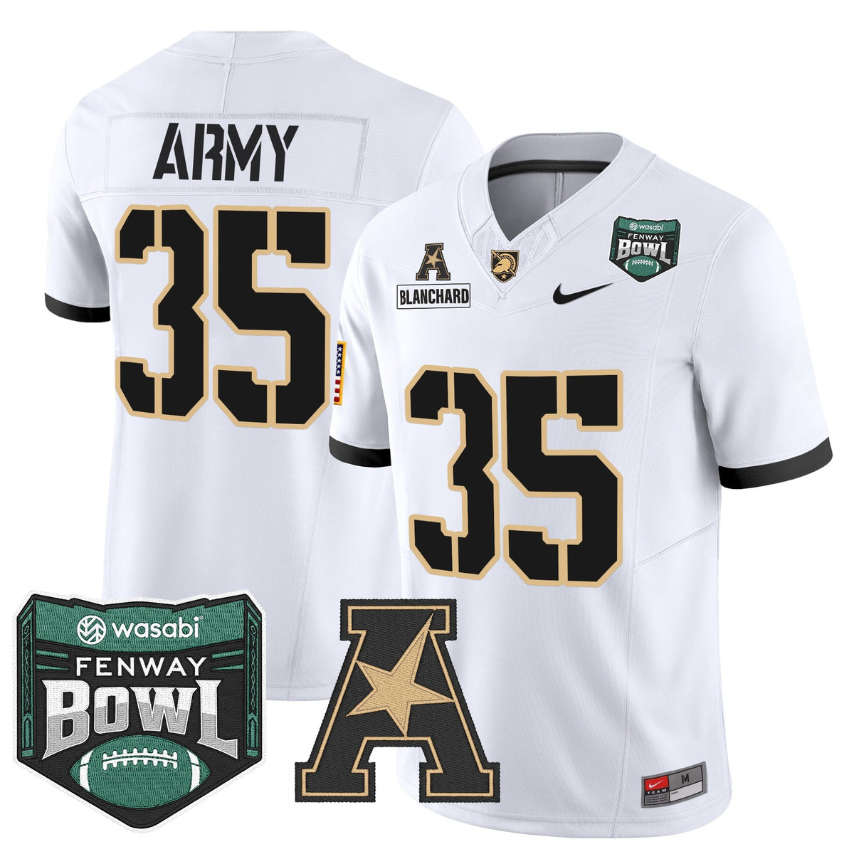 Men's Army Black Knights 2025 Fenway Bowl Vapor Limited Jersey - All Stitched