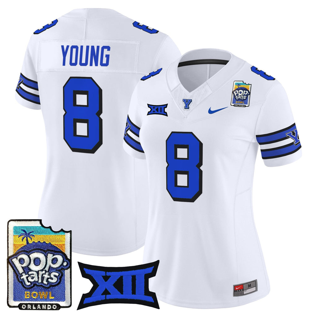 Women's BYU Cougars 2025 Pop-Tarts Bowl Vapor Limited Jersey - All Stitched