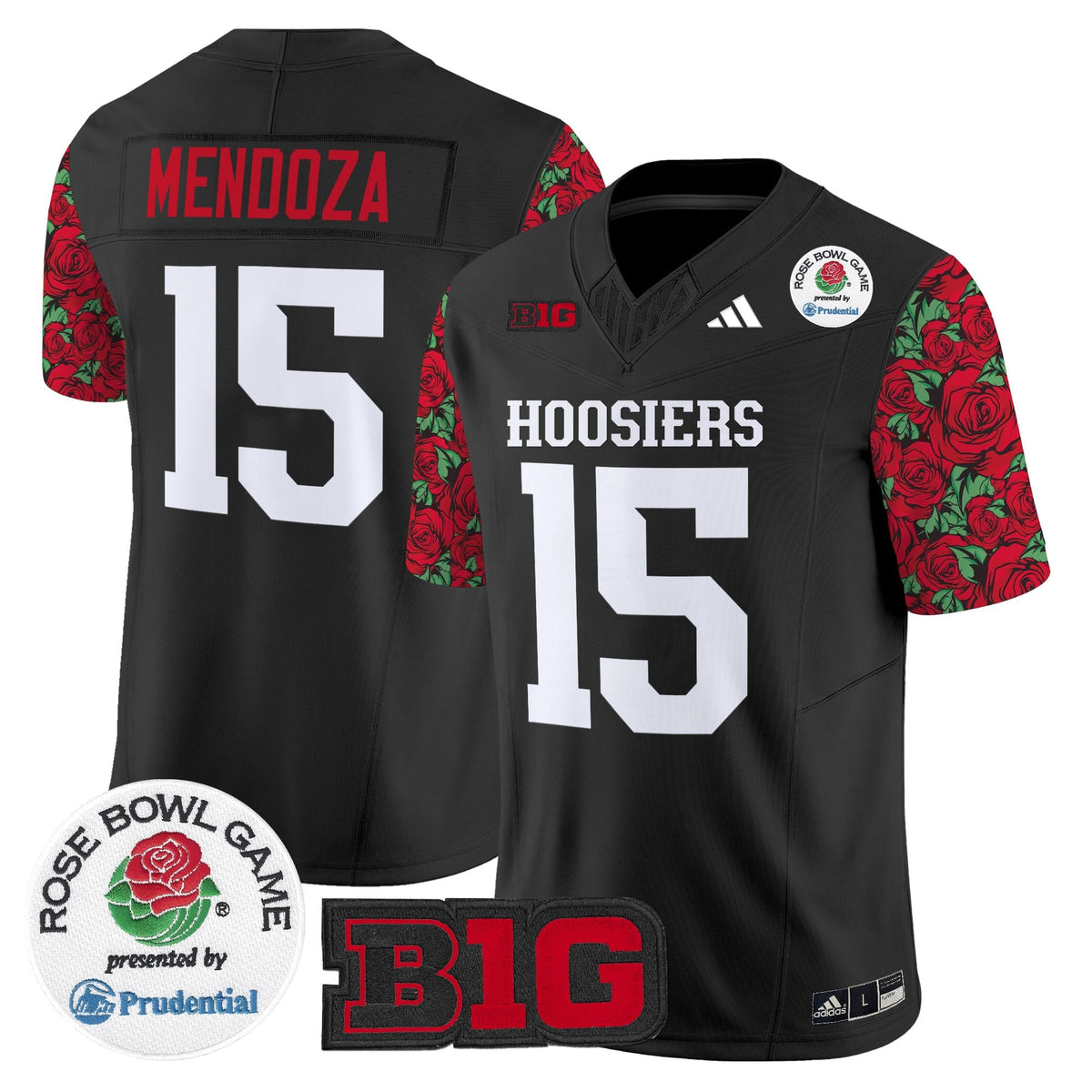 Men's Indiana Hoosiers 2025 Rose Bowl Pattern Vapor Limited Jersey - Stitched