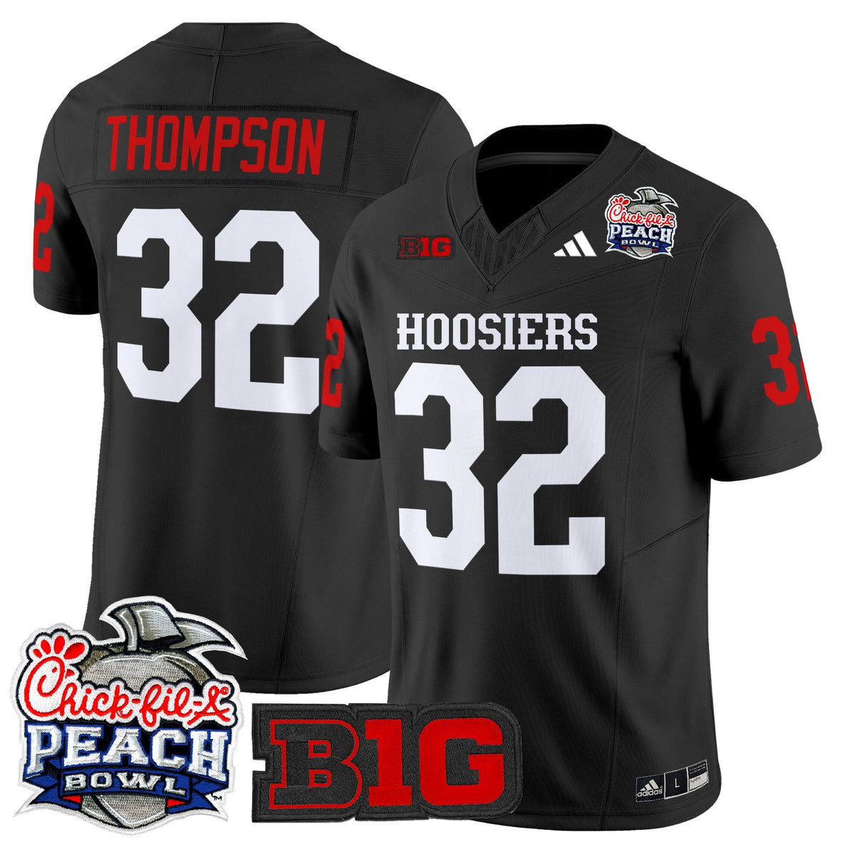Men's Indiana Hoosiers 2026 Peach Bowl Vapor Limited Jersey - All Stitched