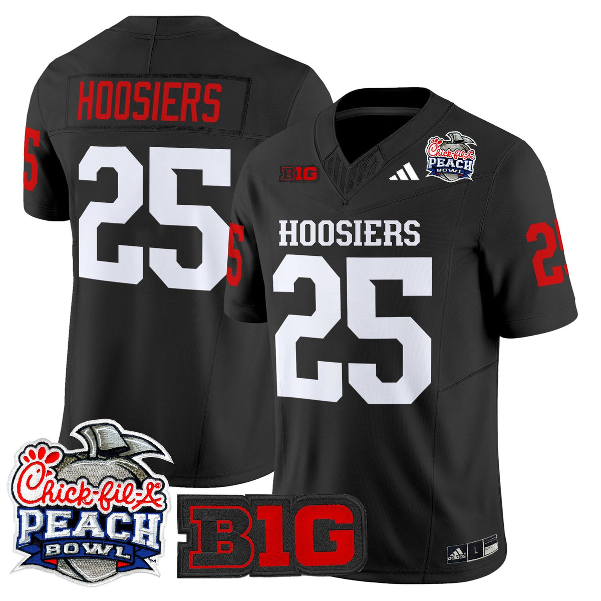 Men's Indiana Hoosiers 2026 Peach Bowl Vapor Limited Jersey - All Stitched
