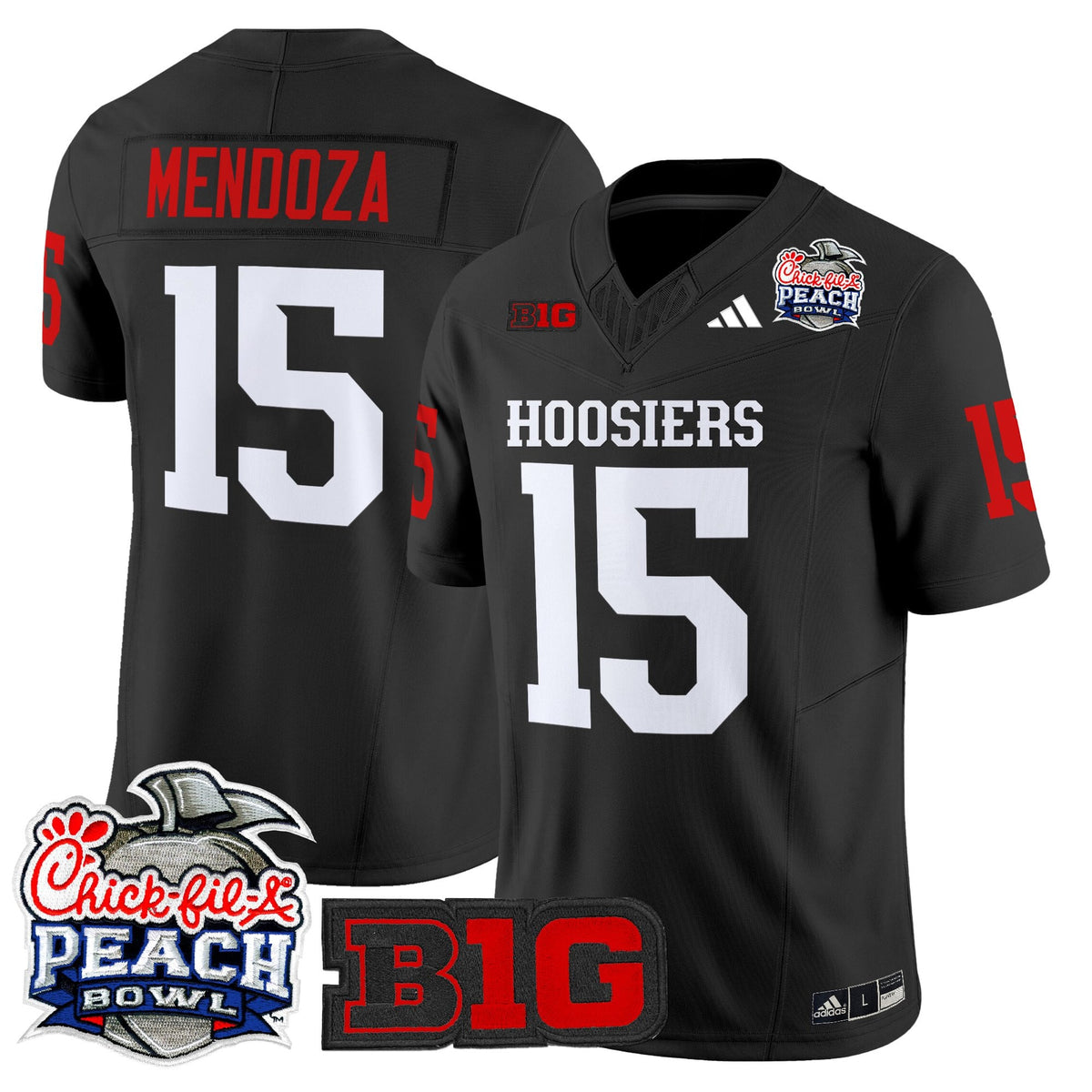 Men's Indiana Hoosiers 2026 Peach Bowl Vapor Limited Jersey - All Stitched