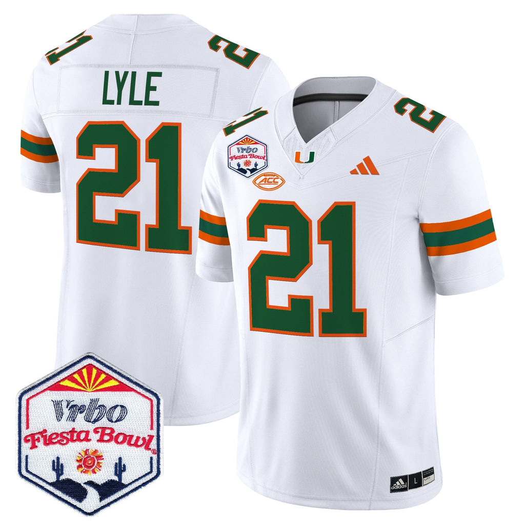 Men's Miami Hurricanes 2026 The Fiesta Bowl Vapor Limited Jersey - All Stitched