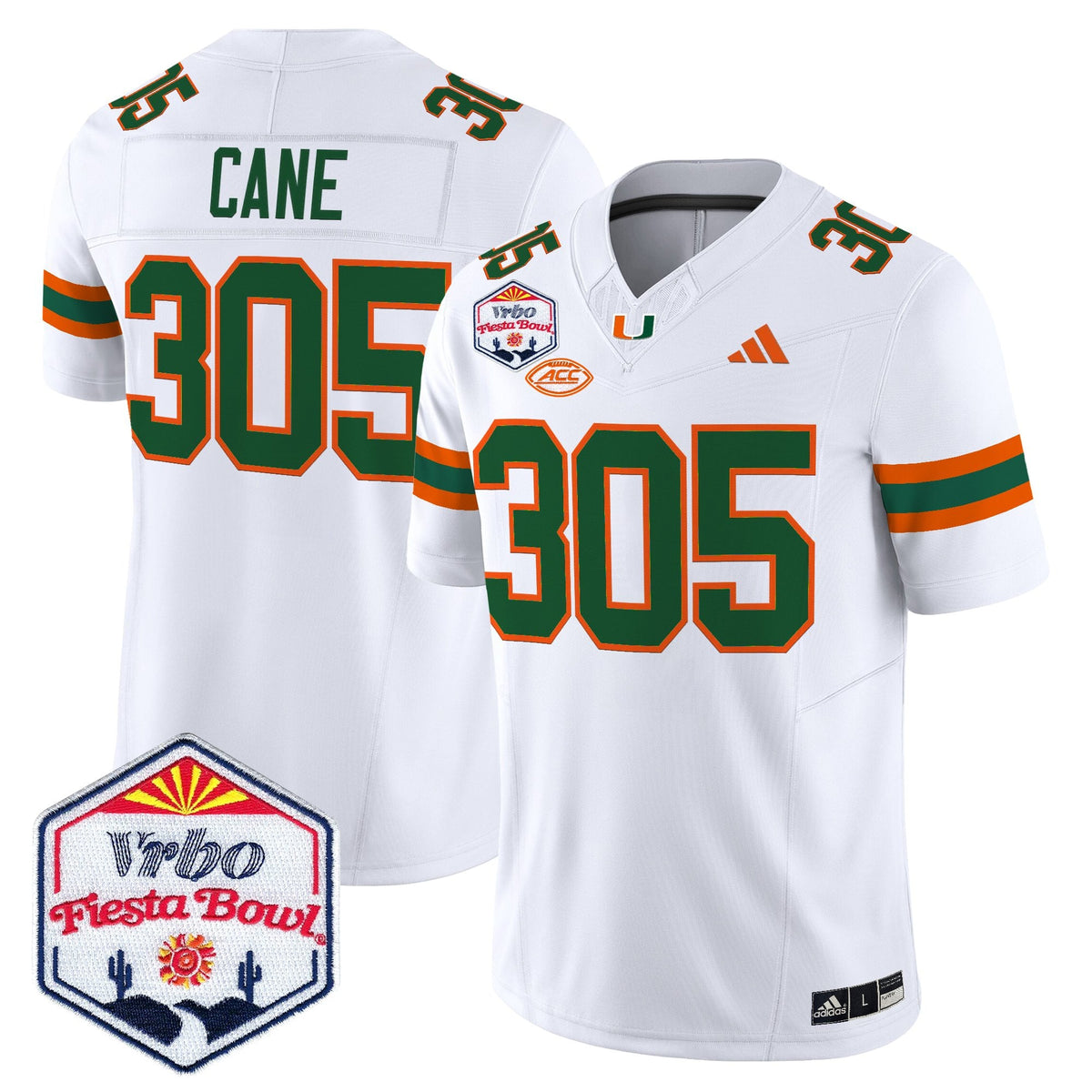 Men's Miami Hurricanes 2026 The Fiesta Bowl Vapor Limited Jersey - All Stitched