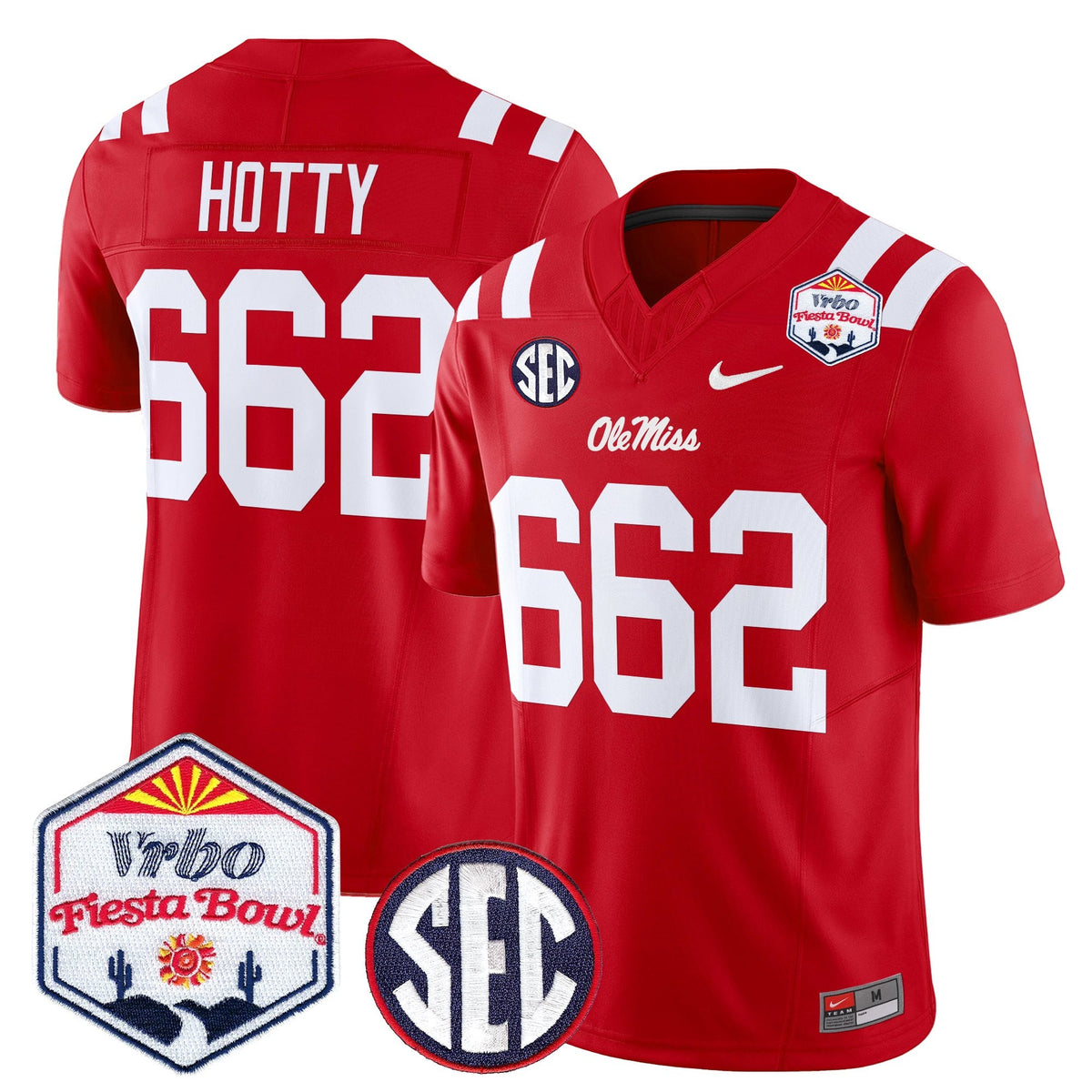 Men's Ole Miss Rebels 2026 The Fiesta Bowl Vapor Limited Jersey - All Stitched