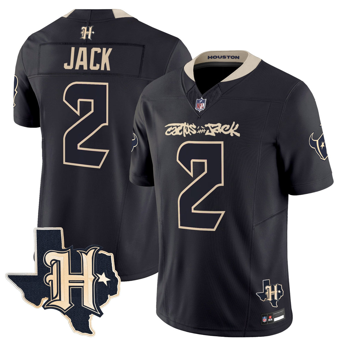 Men's Houston Texans x Cactus Jack Vapor Limited Jersey - All Stitched