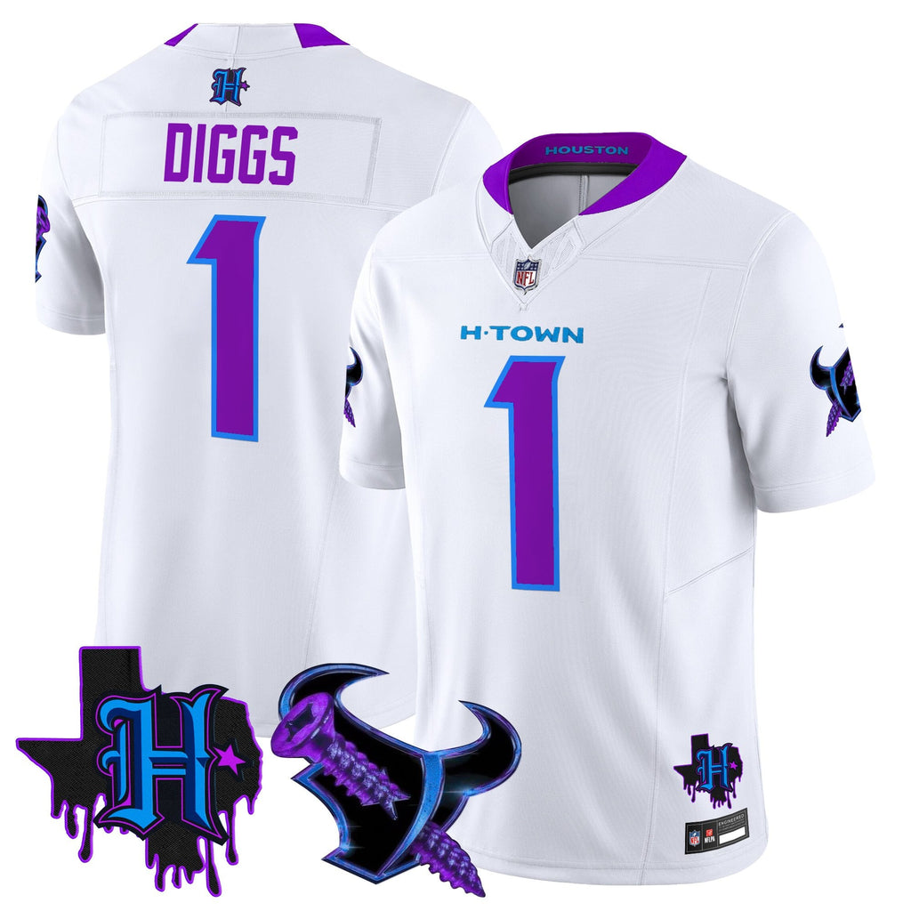 Men's Houston Texans DJ Screw Vapor Limited Jersey - All Stitched