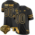 Miami Hurricanes 2025/26 Cotton Bowl & Florida Patch Gold Vapor Limited Custom Jersey - All Stitched